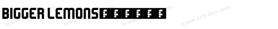 Bigger Lemons字体转换